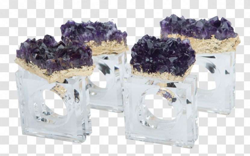 Cloth Napkins Napkin Ring Agate Purple Amethyst - Maxfield Transparent PNG
