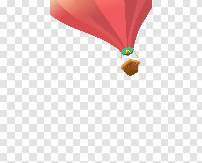 Hot Air Balloon Red Transparent PNG