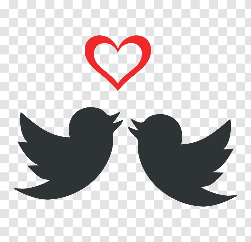 Fischer's Lovebird Heart Clip Art - Bird - Valentine's Day Advertising Poster Template Downlo Transparent PNG