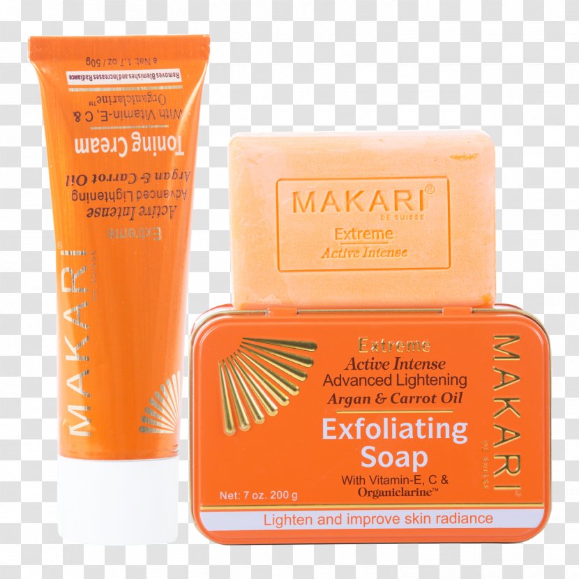 Sunscreen Makari Extreme Carrot And Argan Lotion Cream - Oil Transparent PNG
