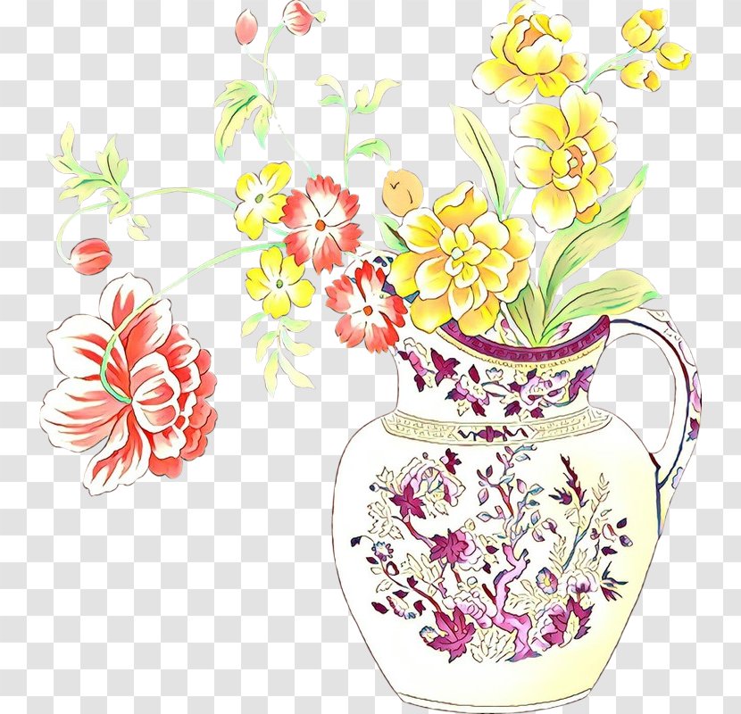 Flowers In Vase - Mug - Coffee Cup Transparent PNG