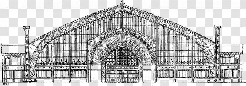 Galerie Des Machines Exposition Universelle Architecture Esposizioni Universali Di Parigi Transparent PNG
