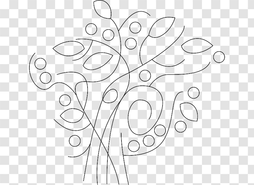 Branch Floral Design Drawing Tree Clip Art - Monochrome - Summer Reed Element Transparent PNG