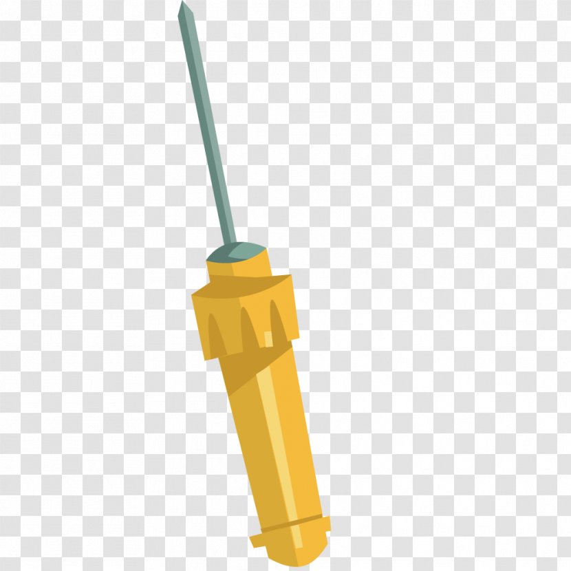 Yellow Screwdriver Tool Euclidean Vector Computer File - Repair Tools Transparent PNG