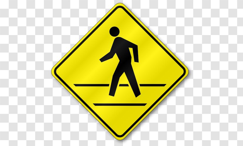Pedestrian Crossing Car Driving Road - Triangle - Parking Lot Transparent PNG