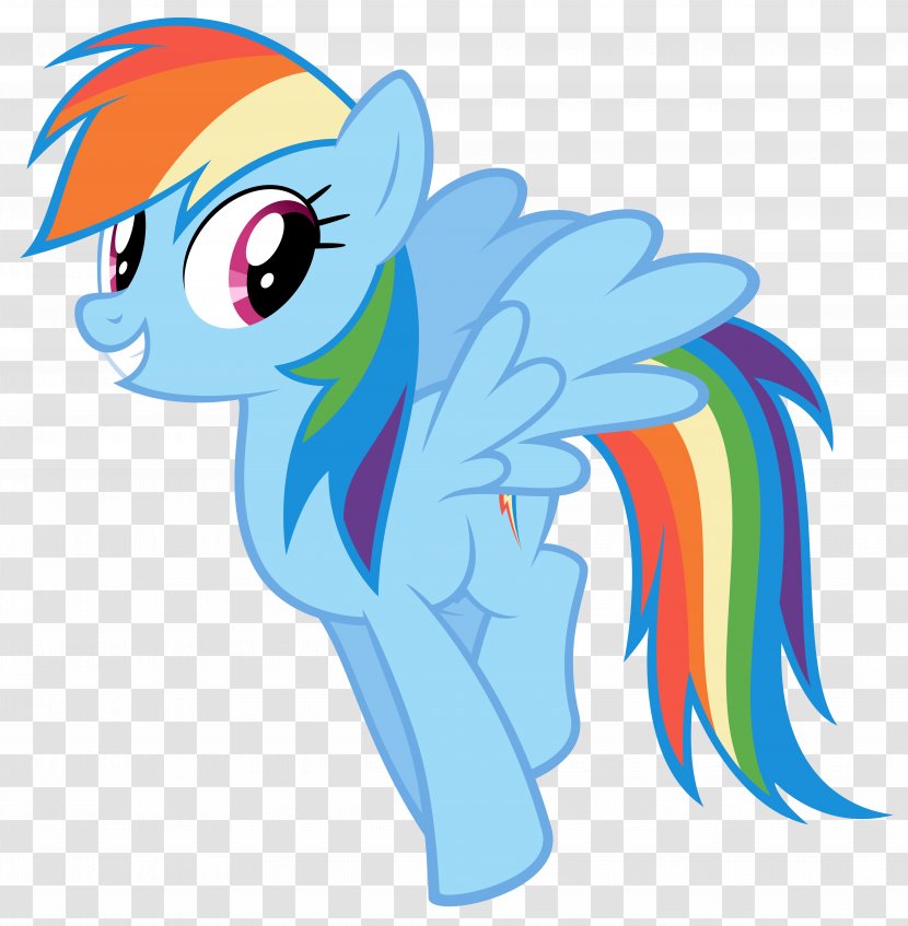 Rainbow Dash Pony Rarity Twilight Sparkle Pinkie Pie - My Little Friendship Is Magic - Vector Transparent PNG
