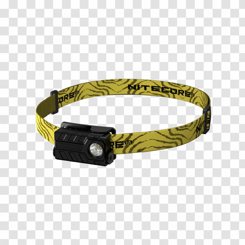 Flashlight Rechargeable Battery Cree Inc. Lithium-ion - Dog Collar - Yellow Strap Transparent PNG