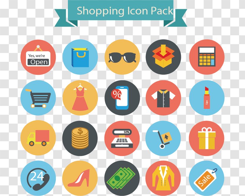 Shopping Icon - Flat Icons Transparent PNG