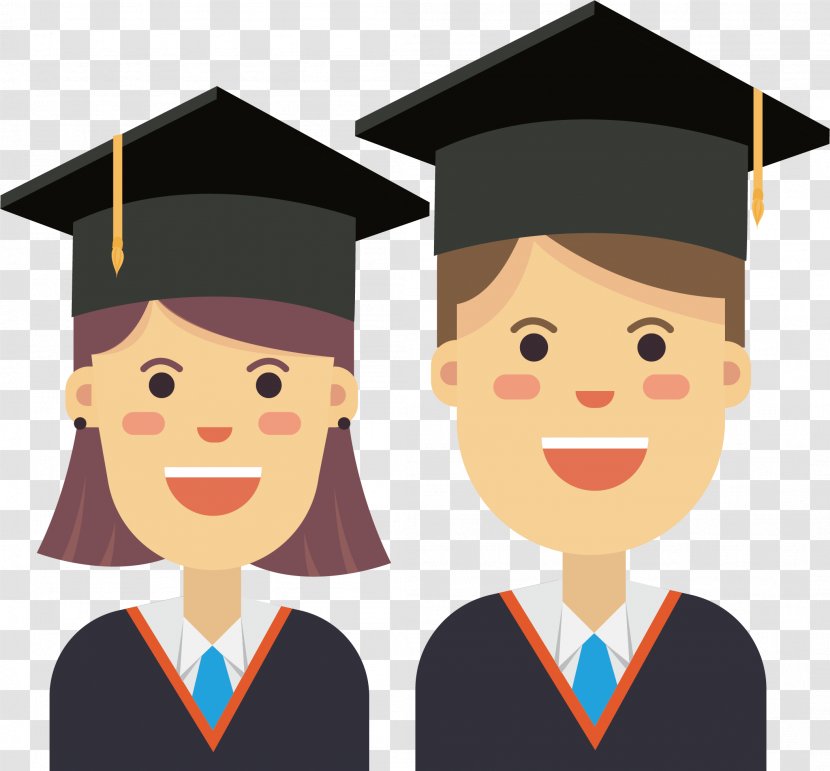 Graduation Ceremony Cartoon Animation Bachelor's Degree Image - Smile - Avatar Transparent PNG