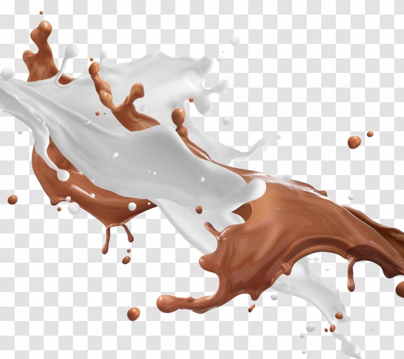 Milkshake Chocolate Milk Cream Cafxe9 Au Lait - Royaltyfree - Dynamic High-definition Deduction Material Transparent PNG