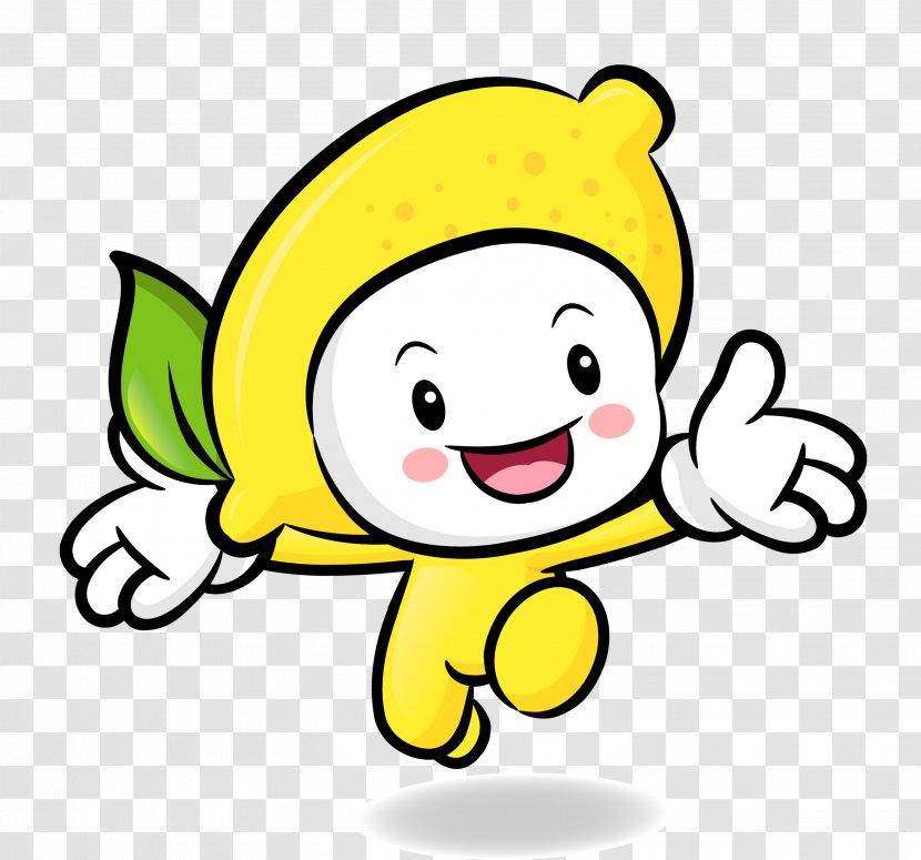 The Cartoon Fruit Illustration - Happiness - Lemon Material Free To Pull Transparent PNG