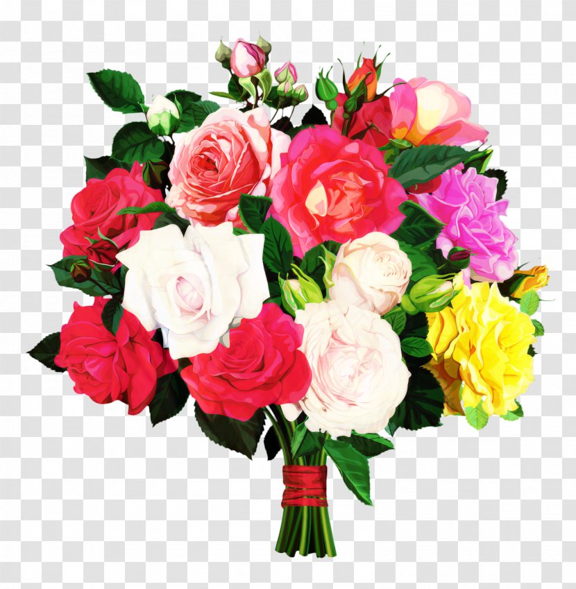 Flower Bouquet Clip Art Rose - Drawing - Arranging Transparent PNG