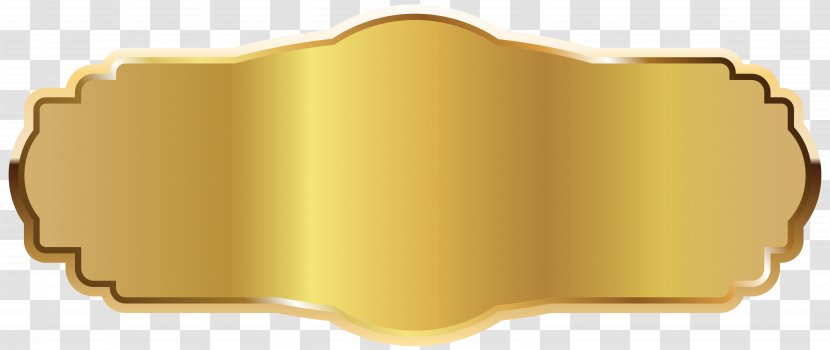 Gold Icon - Rectangle - Label Clipart Image Transparent PNG