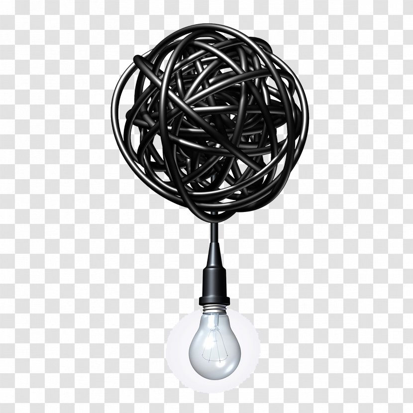 Incandescent Light Bulb Creativity Concept Idea - Wire Transparent PNG