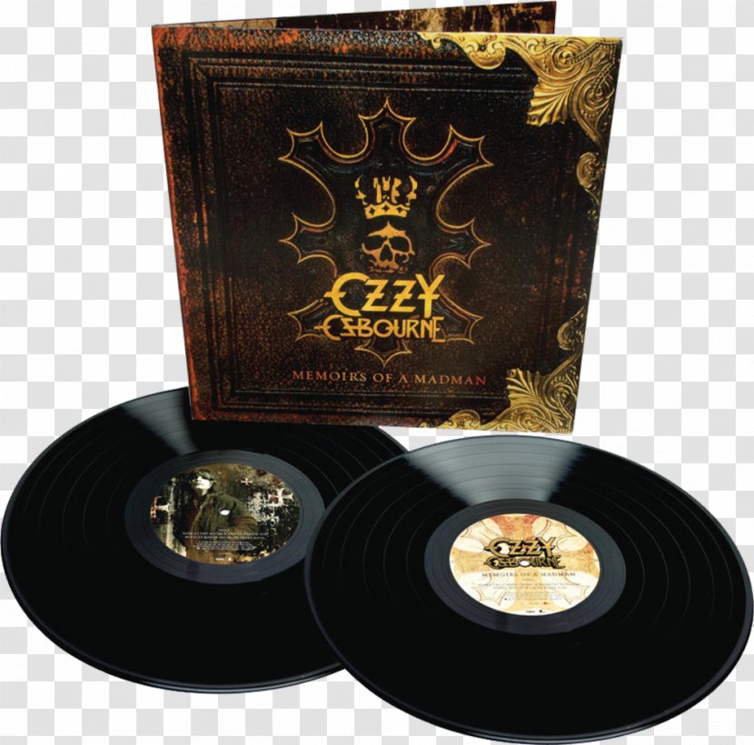 Memoirs Of A Madman Phonograph Record Diary Blizzard Ozz LP - No More Tears Transparent PNG