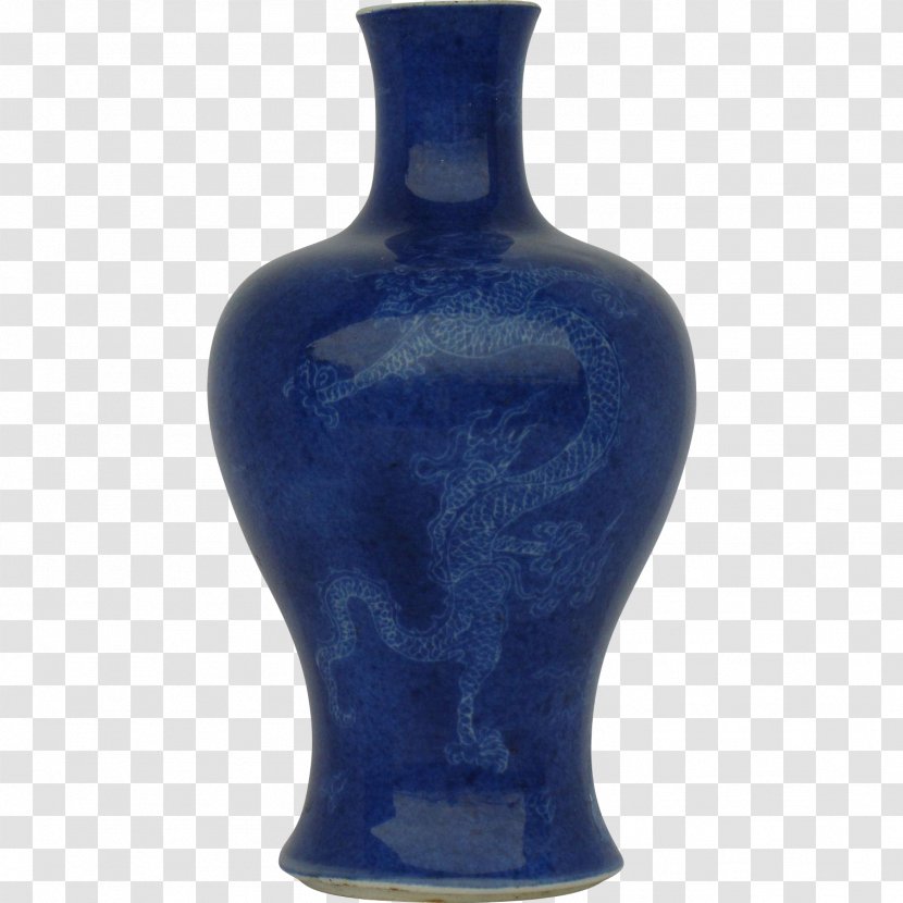 Vase Ceramic Cobalt Blue Transparent PNG