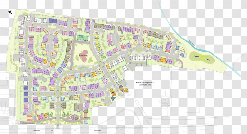 The Village - Zoning - Fairview New Homes House Site Plan MapHouse Transparent PNG