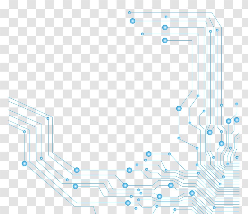 Printed Circuit Board Diagram Icon - Area - Science And Technology Line Transparent PNG
