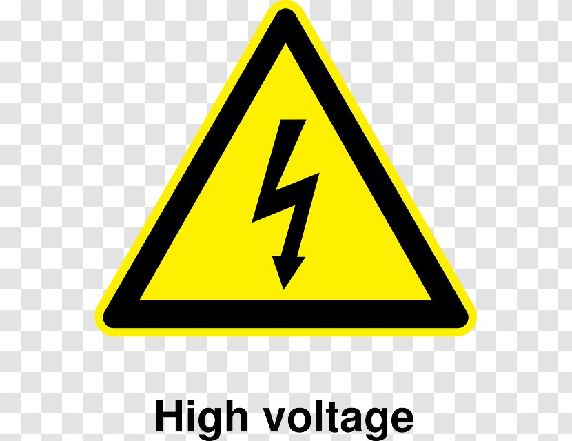 Warning Sign Hazard Symbol Safety High Voltage - Electrical Injury - Caution Stripes Transparent PNG