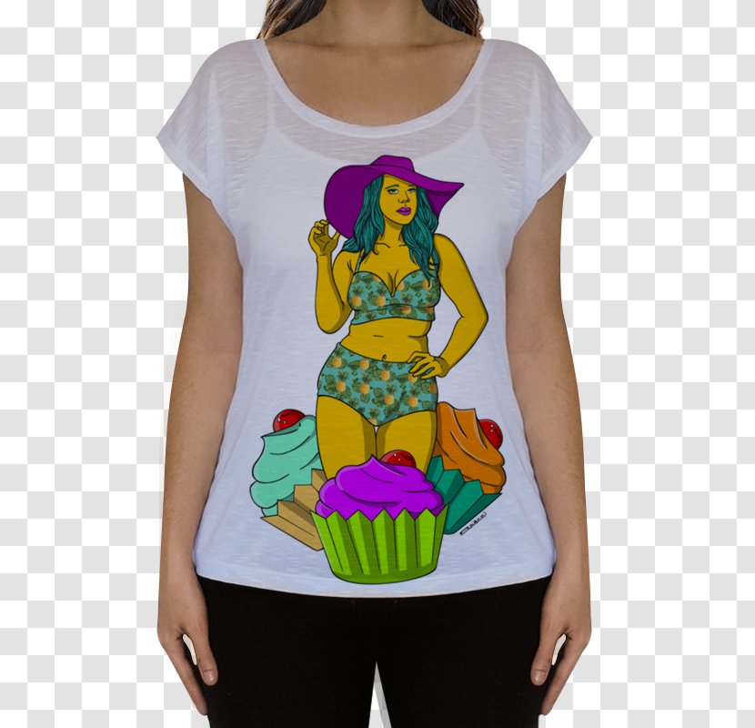 T-shirt Clothing Sleeve Handbag - Watercolor Succulent Transparent PNG