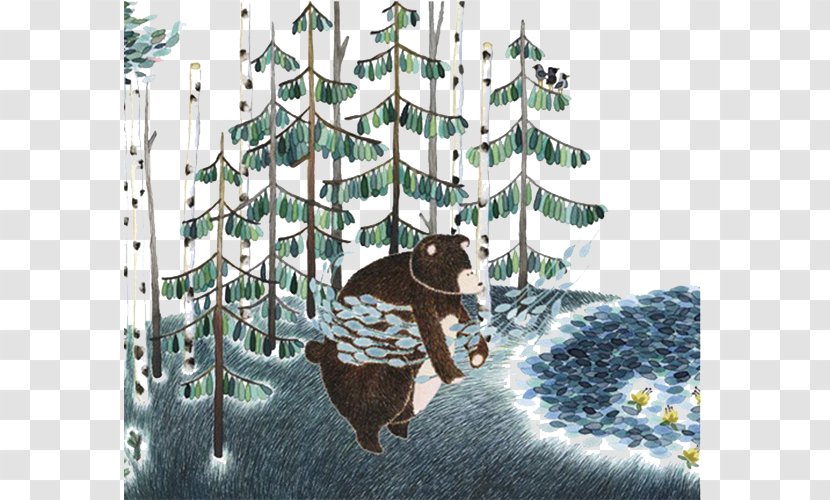 Kalevala Finland Bear Despair Illustration - Frame - Woods Of Black Transparent PNG