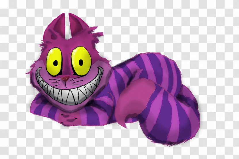 Cartoon Stuffed Animals & Cuddly Toys Purple Character Fiction - Toy - Cheshire Cat Transparent PNG