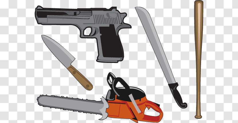 Knife Deadly Weapon Serial Killers - Firearm - Vector Transparent PNG