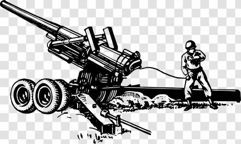 Artillery Howitzer Firearm Clip Art - Machine Transparent PNG