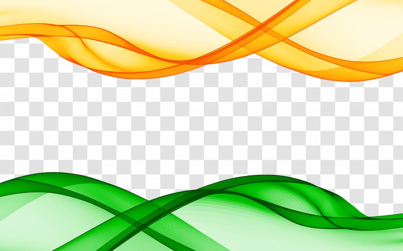 India Independence Day Background Green - Republic - Orange Yellow Transparent PNG