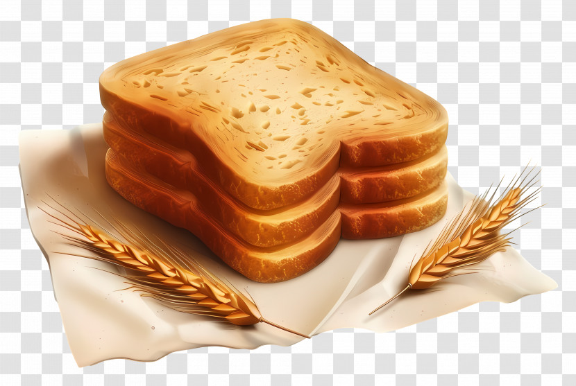Whole Wheat Bread - Slices Of Bread With Wheat Transparent PNG