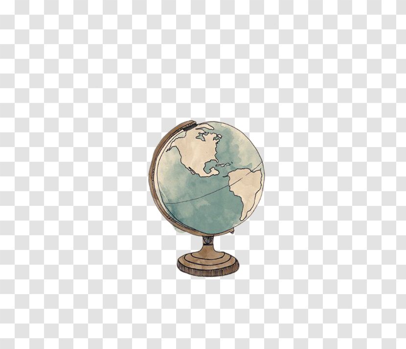 Earth Globe World Map Illustration Transparent PNG