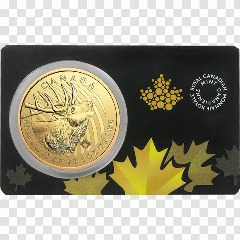Canada Canadian Gold Maple Leaf Coin Royal Mint Transparent PNG