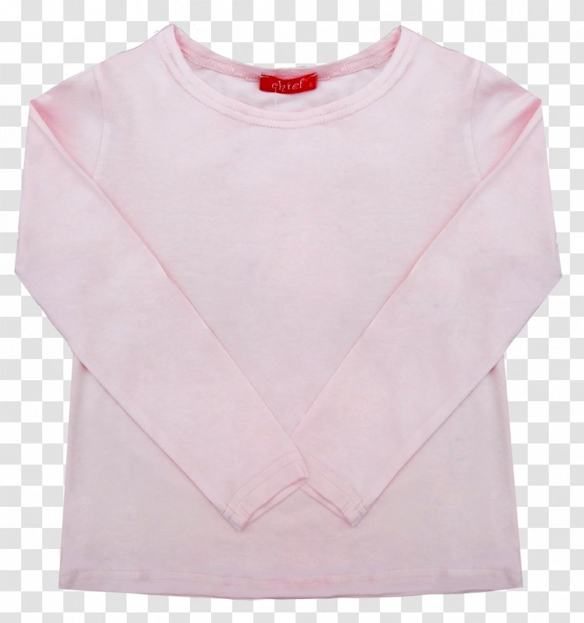 Long-sleeved T-shirt Shoulder Blouse - Neck - Lotion Cream Transparent PNG