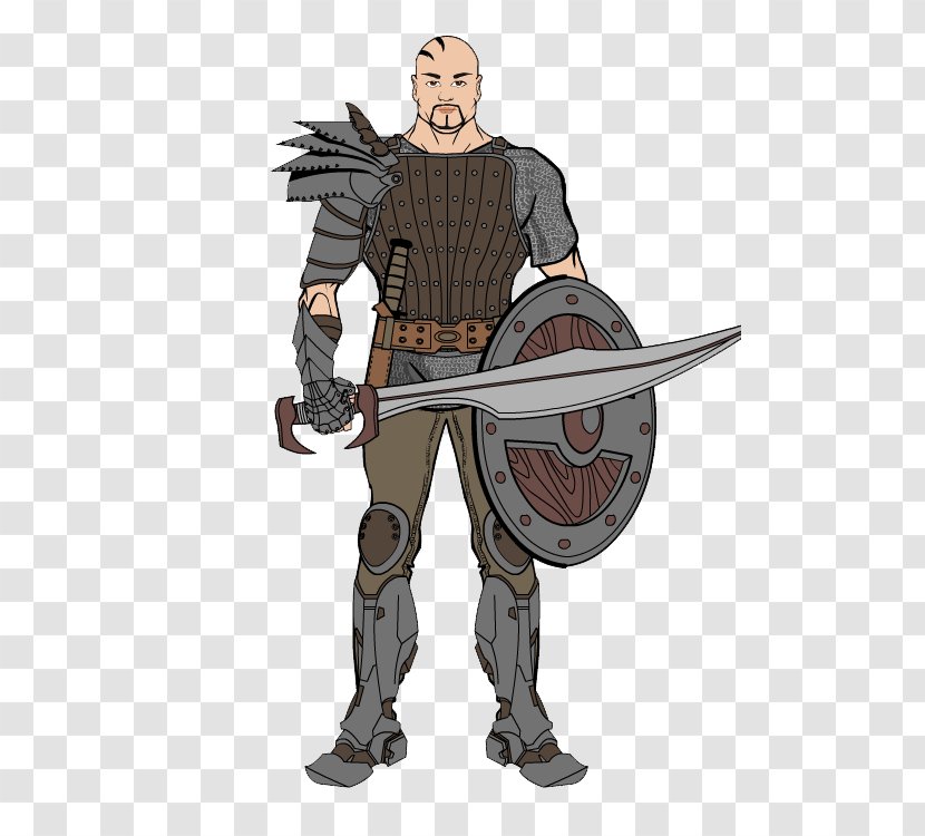 Sword Knight Cartoon Character - Cold Weapon Transparent PNG