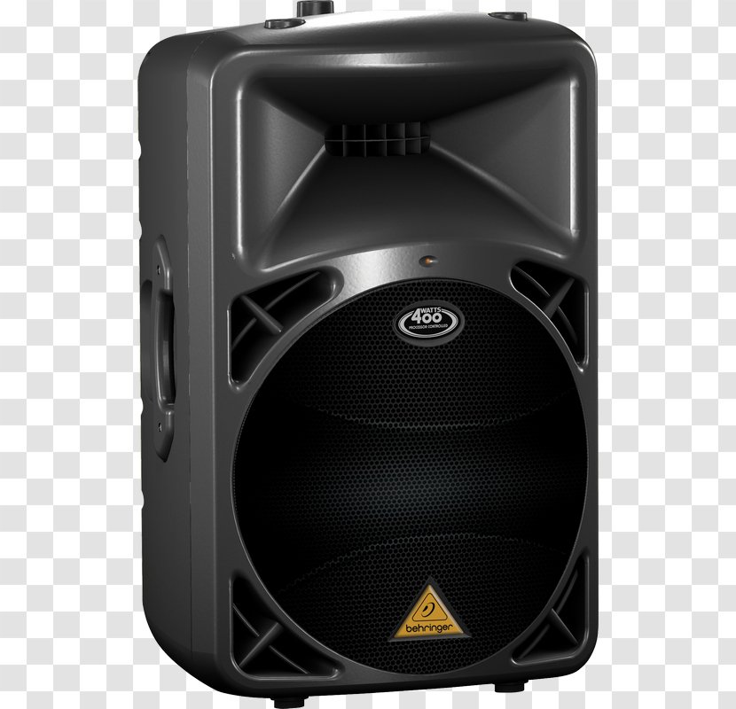 Loudspeaker Powered Speakers Public Address Systems Behringer Eurolive B-D Series 1500W - Cartoon - Acoustic Horn Transparent PNG