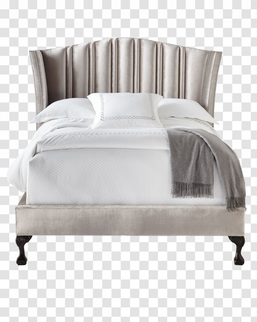 Bed Frame Tufting Bedroom Furniture - Simple White Transparent PNG