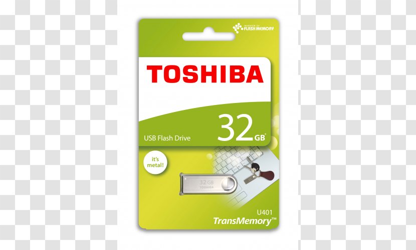 USB Flash Drives Toshiba TransMemory U401 Stick Silver THN-U401S 2.0 3.0 - Transmemory Transparent PNG
