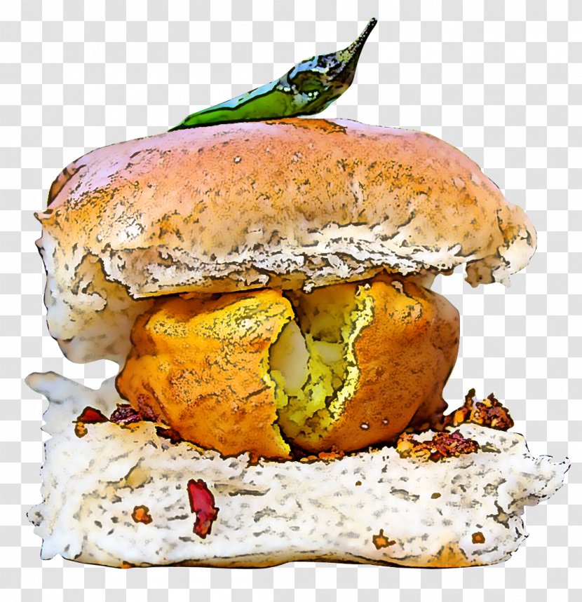 Food Cuisine Dish Veggie Burger Fast - Bun - Baked Goods Junk Transparent PNG