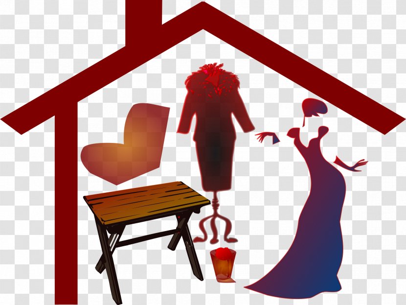 Clip Art Women Woman - Furniture - Roof Transparent PNG