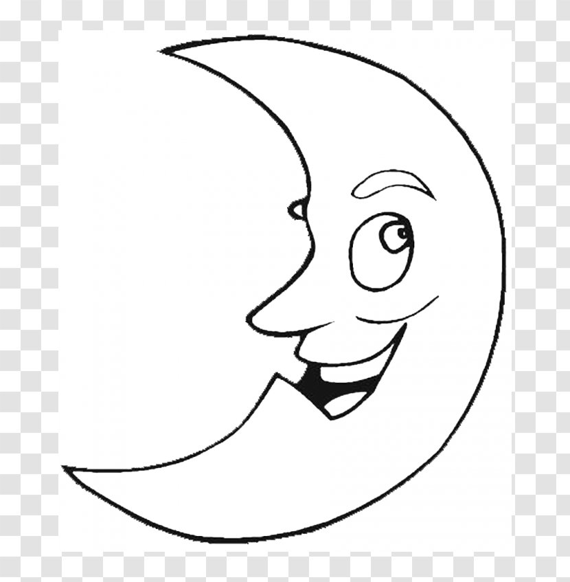 Coloring Book Full Moon Lunar Phase - Flower Transparent PNG