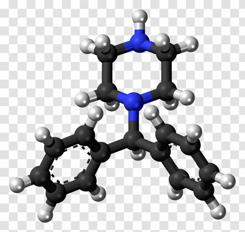 Molecule Diphenylmethylpiperazine Enantiomer Chemical Compound Substance - Silhouette - Frame Transparent PNG