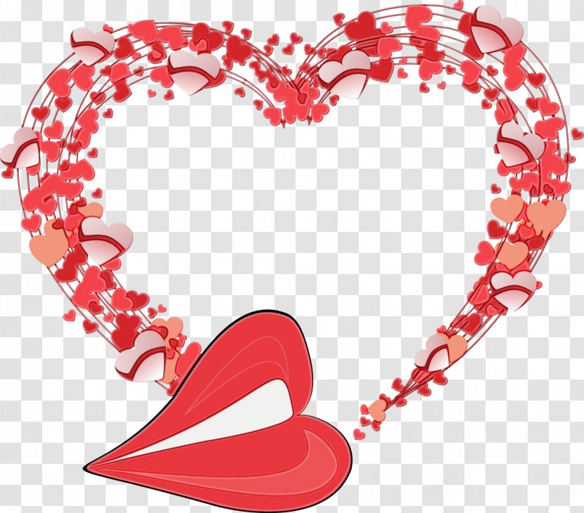 Valentine's Day - Wet Ink - Lip Love Transparent PNG