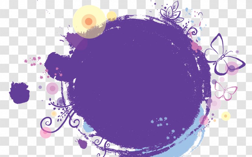 Brand Circle Wallpaper - Lilac - Drawing Color Copy Transparent PNG
