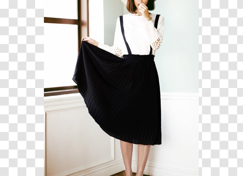 Little Black Dress Waist Skirt Sleeve - Amy Eyelashes Transparent PNG