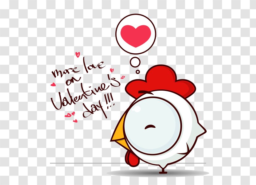 T-shirt Valentines Day Paper - Silhouette - Cartoon Cute Chick Transparent PNG