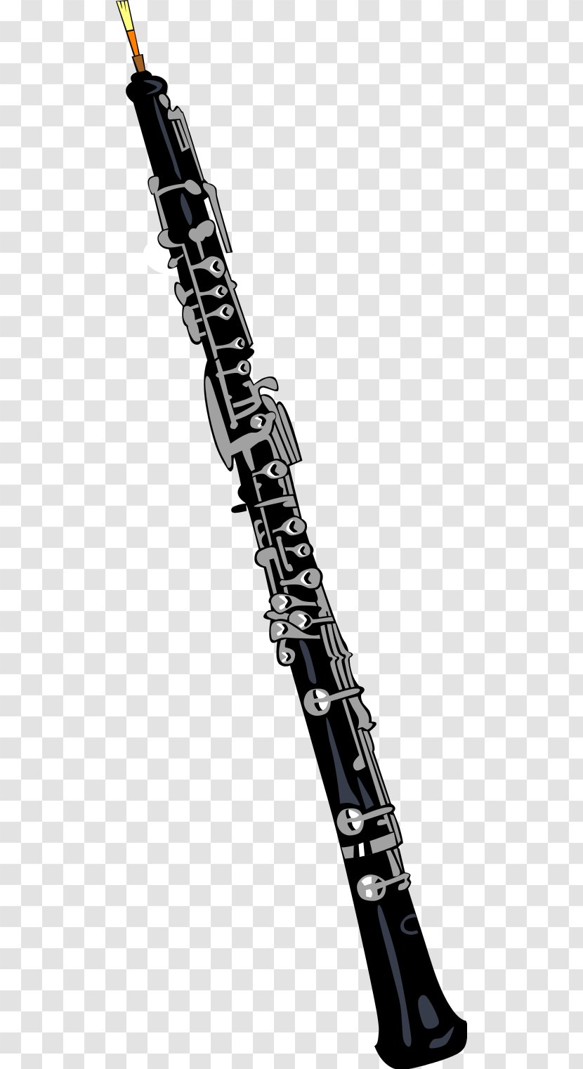 Oboe Musical Instruments Clip Art - Flute - Clipart Transparent PNG