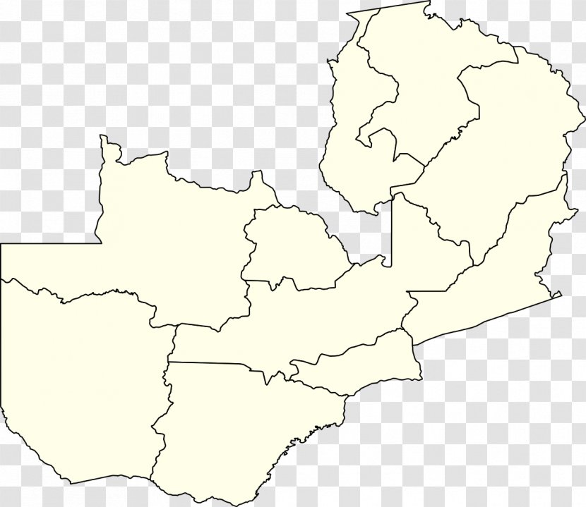 Kitwe Kapiri Mposhi Lusaka Ndola Northern Rhodesia - Line Art - Map Transparent PNG