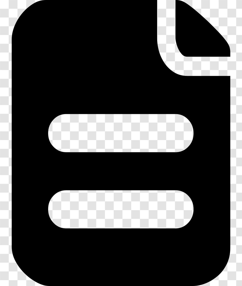 Rectangle Black And White Text - Symbol Transparent PNG
