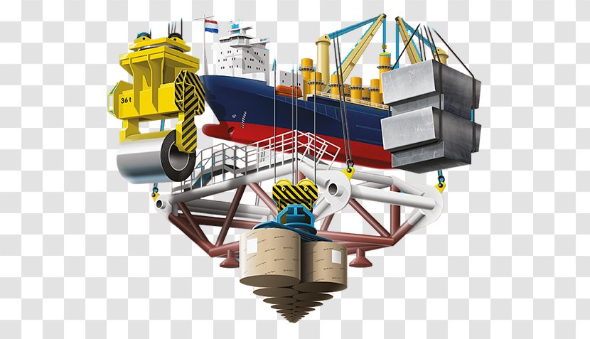 Port Of Rotterdam Break Bulk Cargo Morski - Machine Transparent PNG