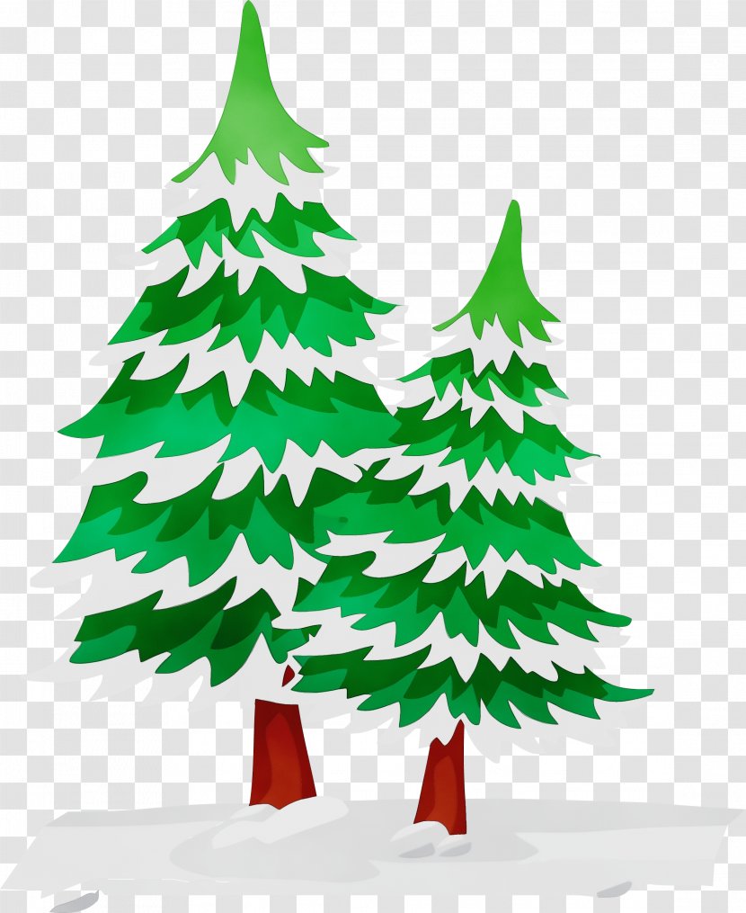 Christmas Tree - Paint - Fir Pine Transparent PNG